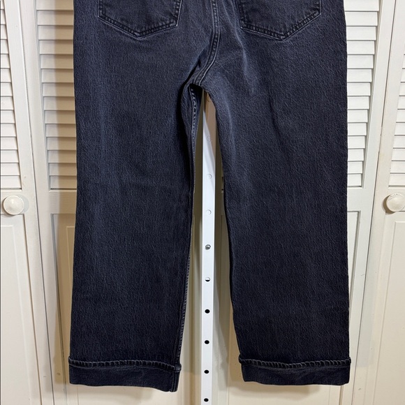 Abercrombie & Fitch High Rise 90's Relaxed Cuffed Hem Jean Size 12 Short - Picture 15 of 16